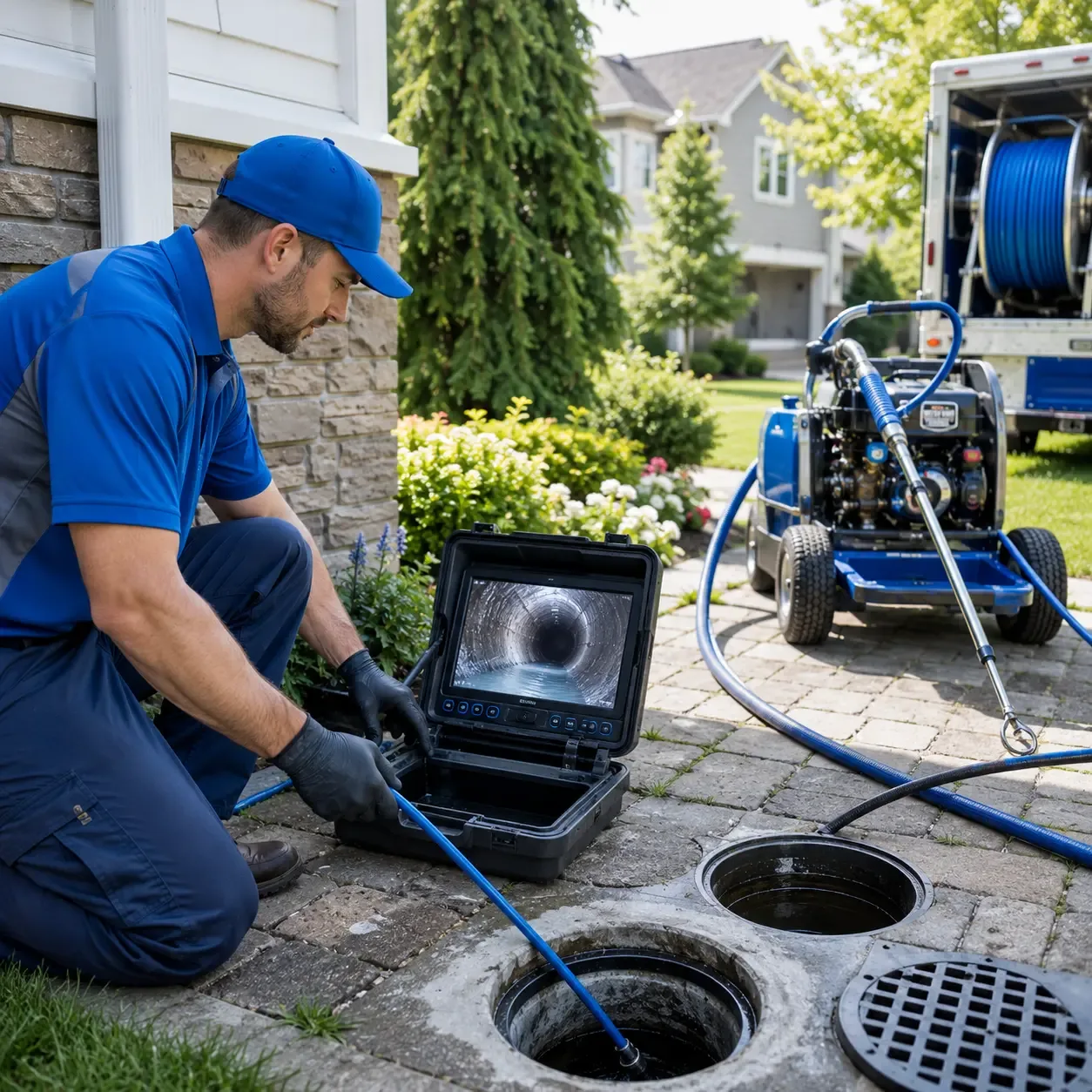 Outdoor drain cleaning professionals serving Marion Junction, AL